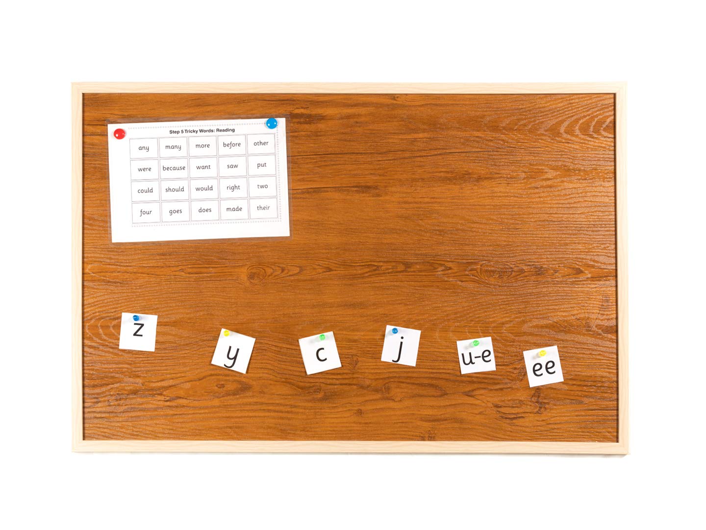Ferro Hyde Light Brown Wooden Finish Magnetic Board for Multipurpose Use, (18" x 24") 1
