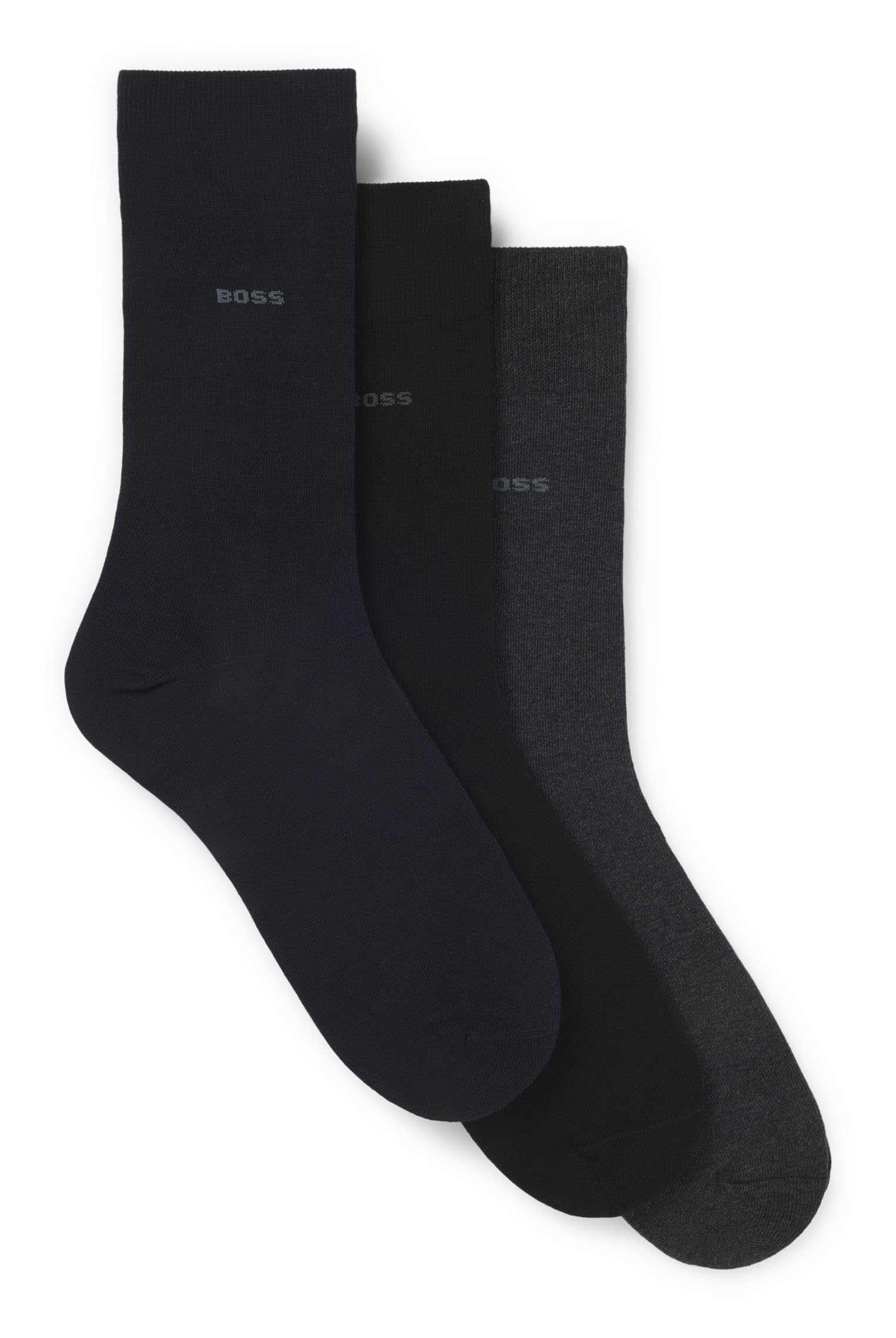 Mens 3P RS Uni CC Three-pack of cotton-blend socks in a regular length