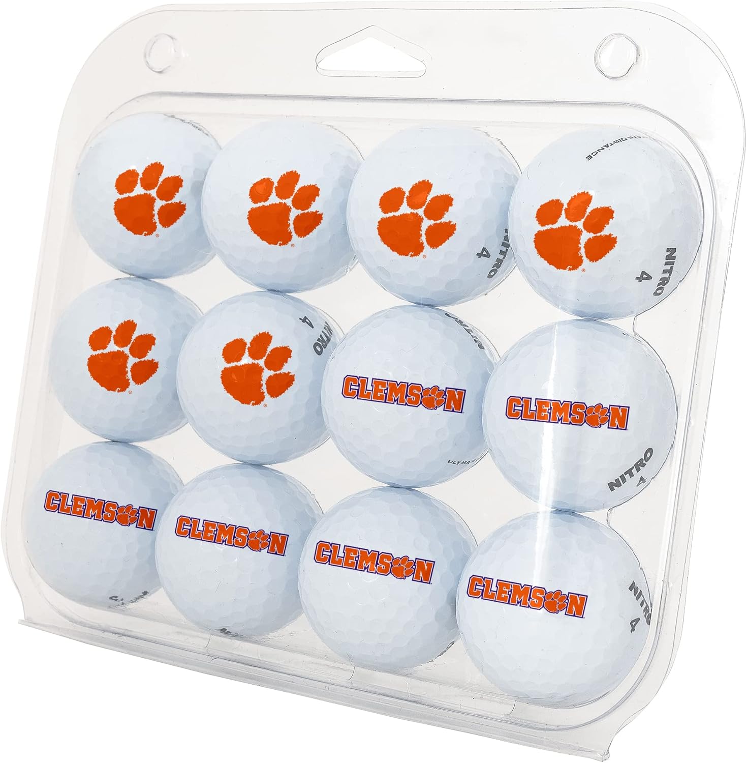 Desert Cactus Clemson University Golf Balls 12 Pack – CU Tigers Full Color Dozen – Officially Licensed Sport Team Accessory