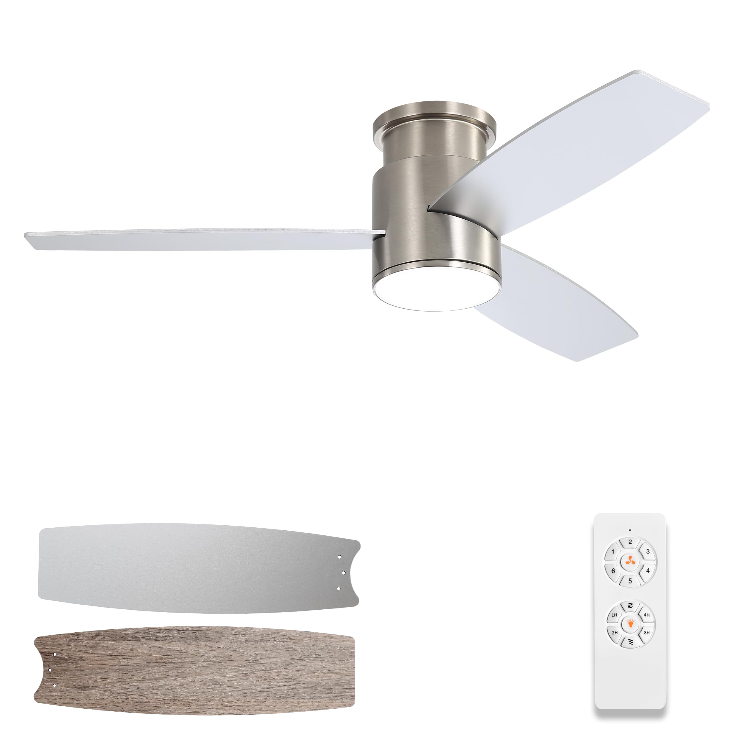 loowkw☆ Amazon.com: WINGBO 44 Inch Flush Mount DC Ceiling Fan with