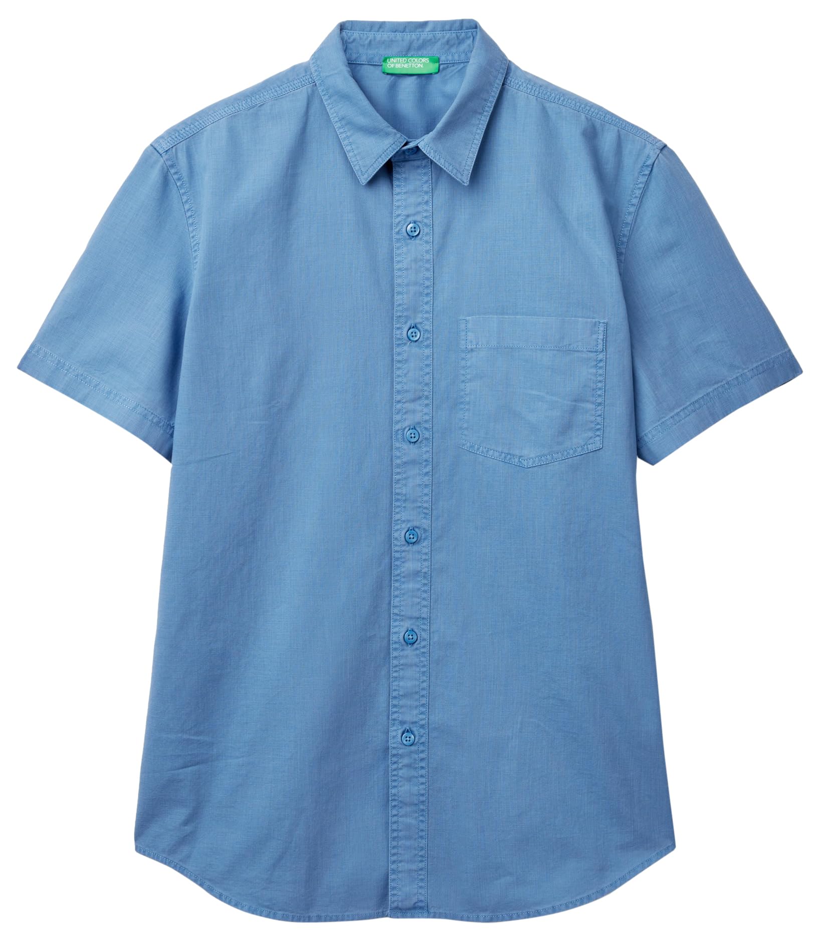 United Colors of Benetton Men's Shirt, Blue, M