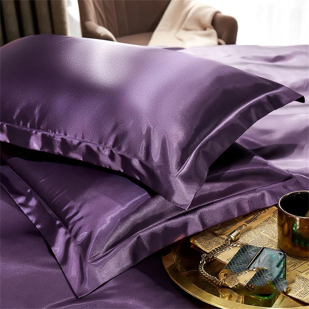 2PCS solid Real Silk Pillowcase Natural Mulberry Pillow Case Silk Pillow Cases For Bed