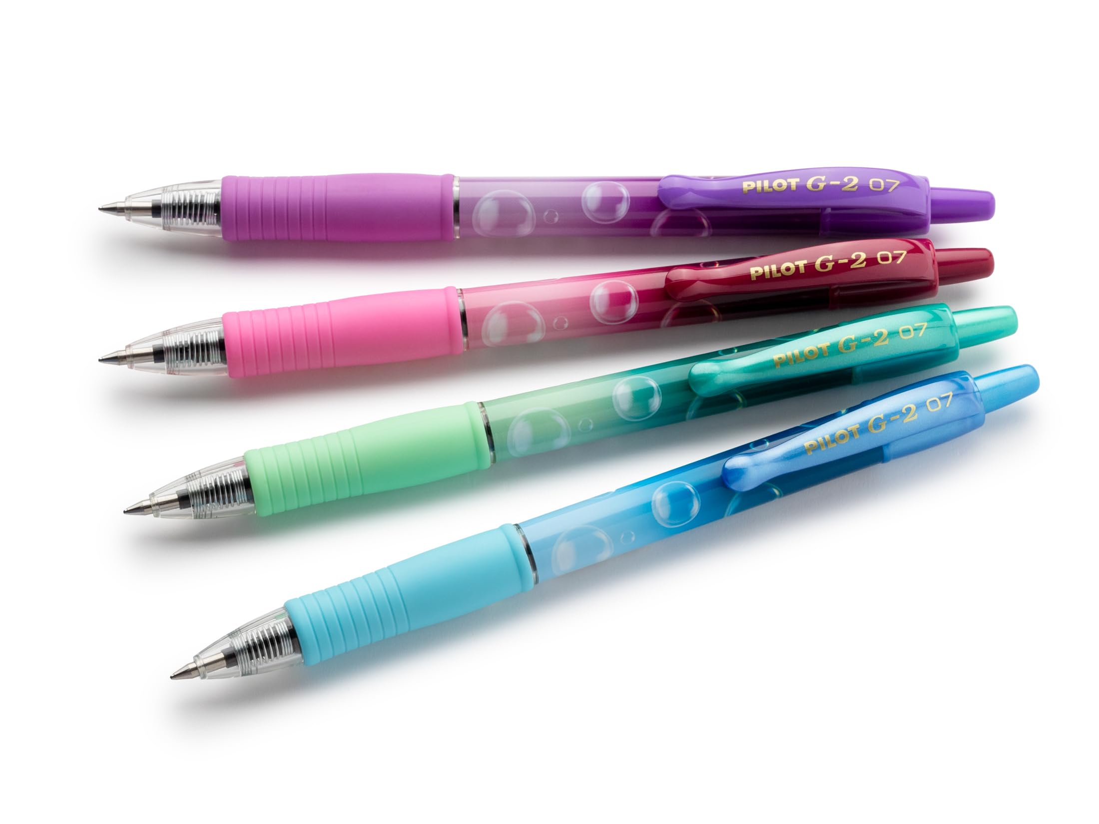 PILOT, Set of 4 G2 Bubble + 4 Refills, Retractable and Refillable Gel Roller Pens, Excellent Writing Comfort - Image 4
