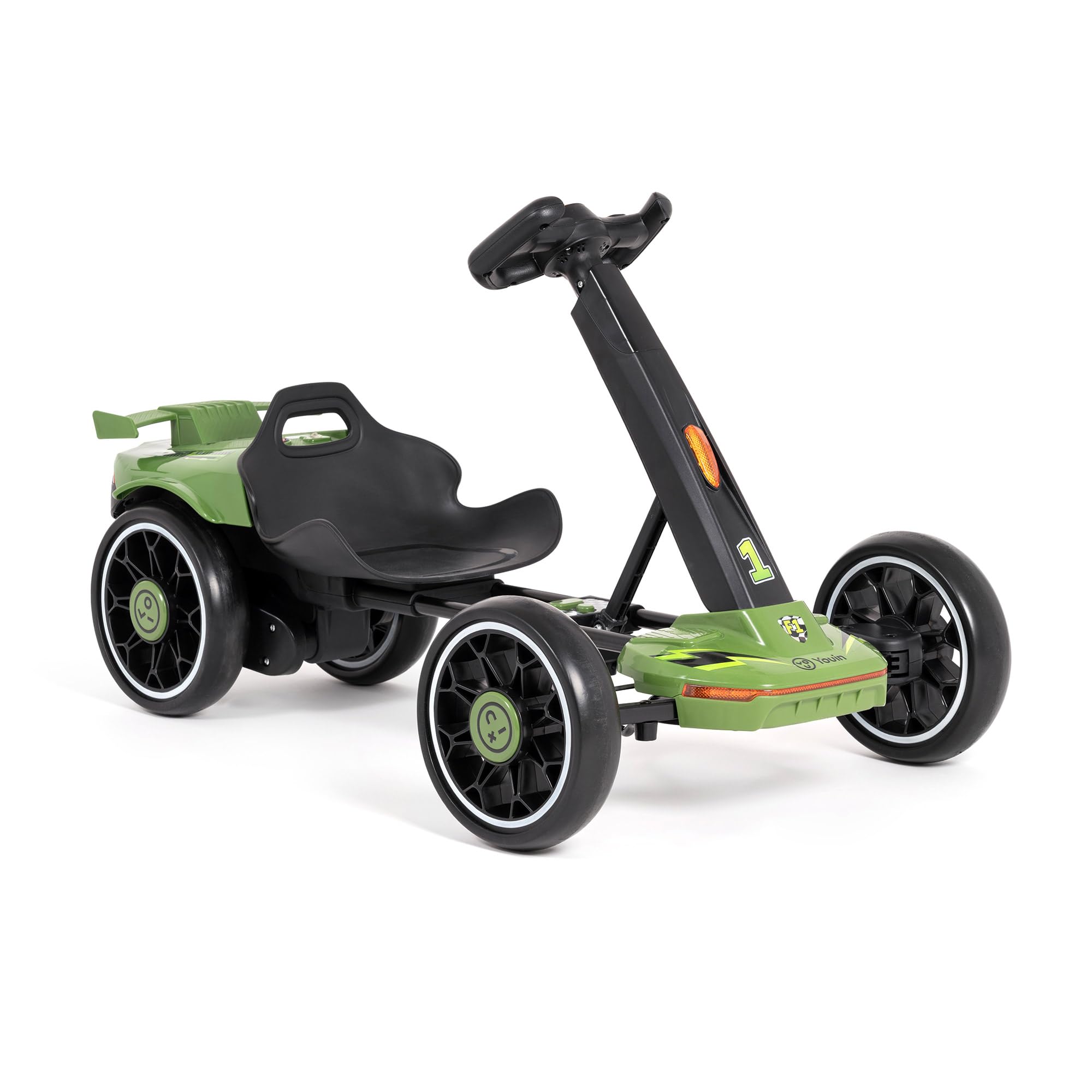YOUIN Kart Eléctrico Infantil SC1005 Plegable con Mando a Distancia, Bluetooth, Luces LED, Batería 12V 4.5Ah, Velocidad 5 km/h, Autonomía 2h, Niños 3-6 Años