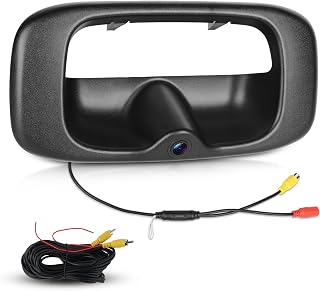 Tailgate Handle Backup Camera for Chevrolet Silverado&GMC Sierra 1999-2007 | Wired backup camera with CVBS/AHD 720P, night vision, IP67 waterproof design and 140° wide view for safer reversing.