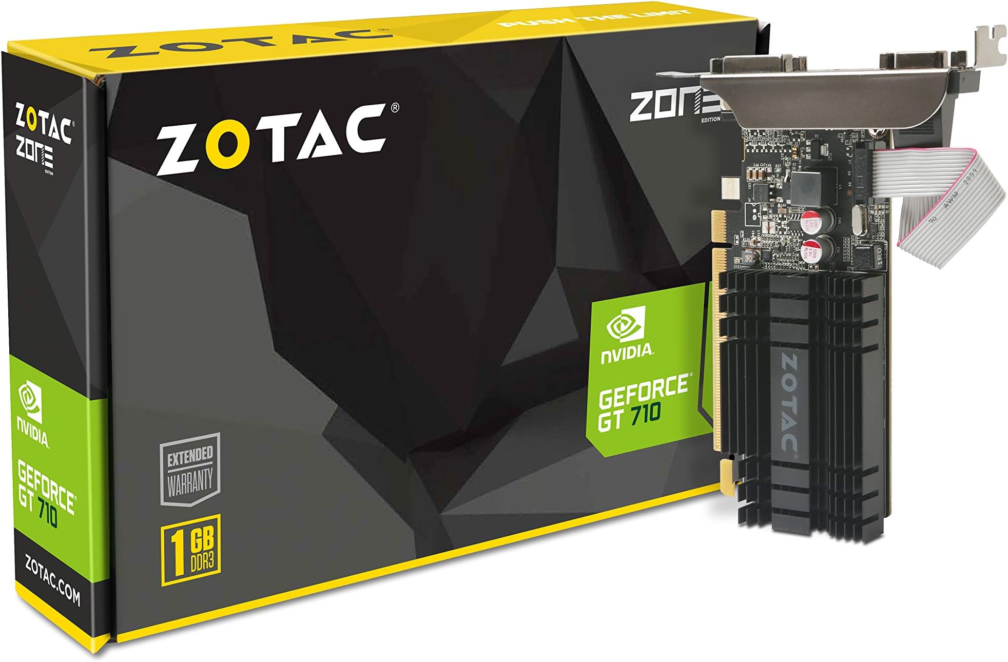 Zotac ZT-71301-20L NVIDIA GeForce GT 710 PCI Express 2.0 1 GB Graphics Card - Multi-Colour