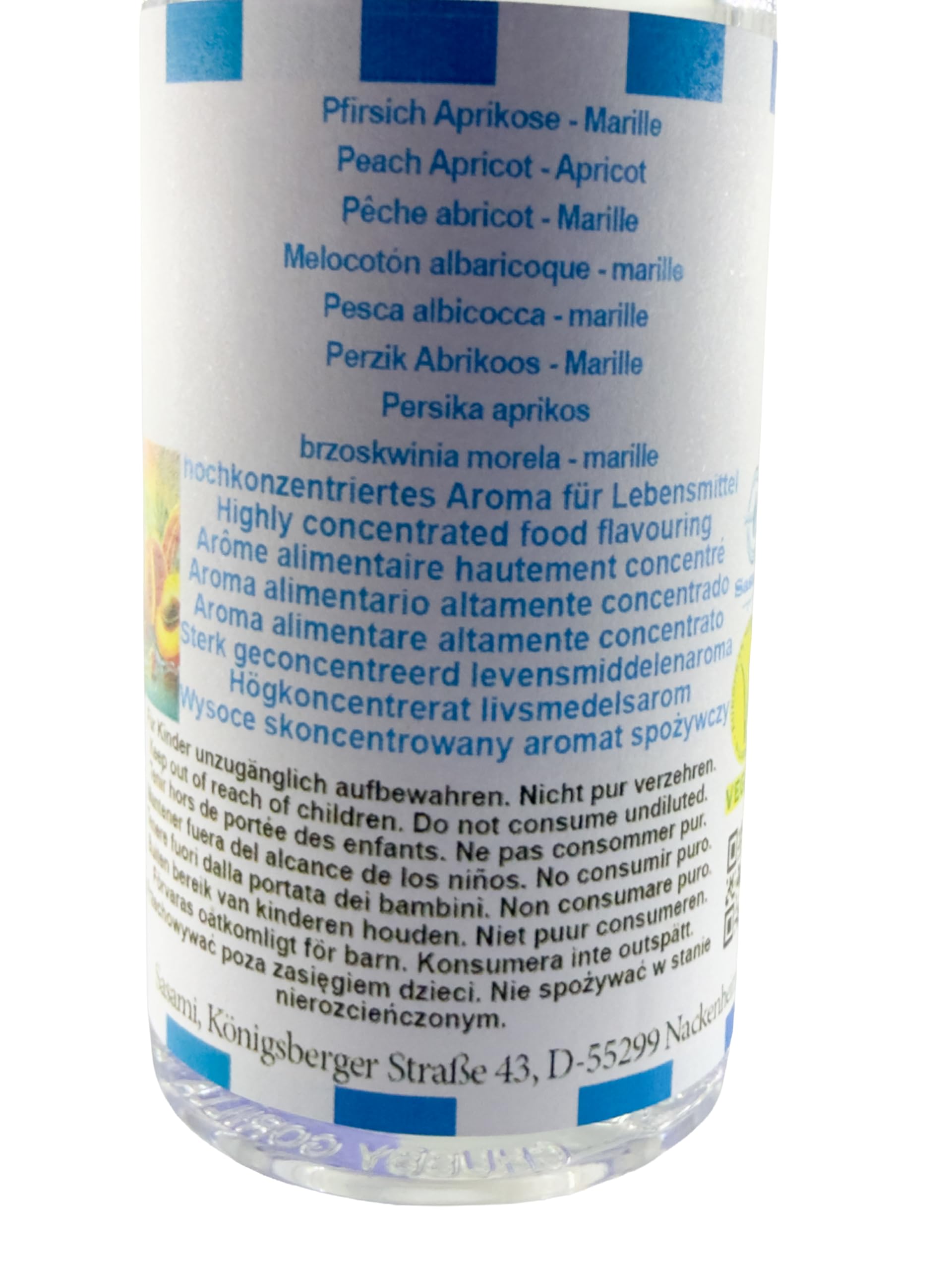 Melocotón albaricoque - marille aroma concentrado - Vegano - Sasami - 100ml