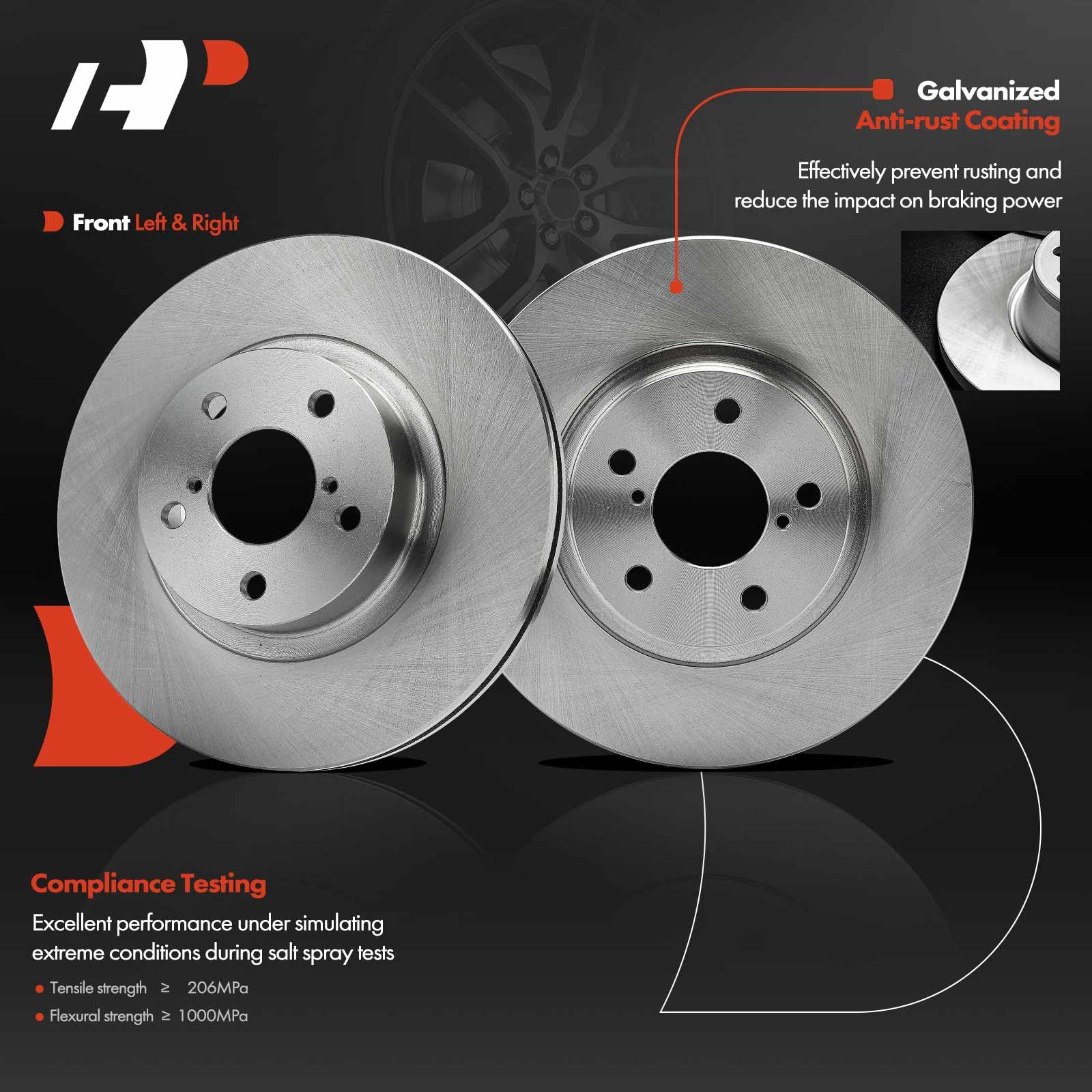 Amazon | A-Premium フロントディスクブレーキローター 交換用 スバル