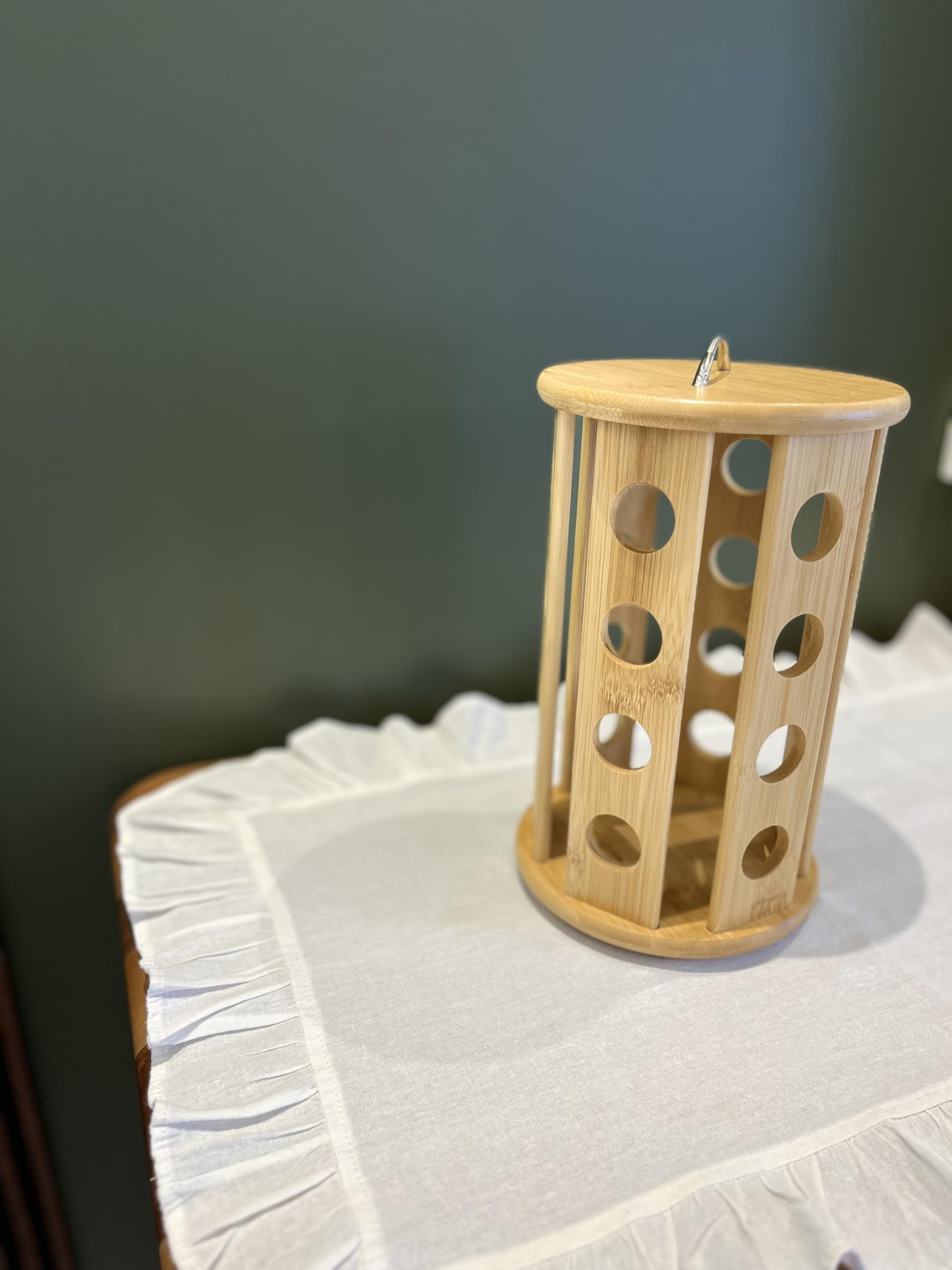 Bambu Kapsül Kahve Döner Stand, Bej, 20 x 30 cm