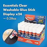 Vista 2 de Maped Essentials - Barras de pegamento transparente, paquete de 24, tubos de 0.28 onzas, sujeción premium, secado transparente, ideal