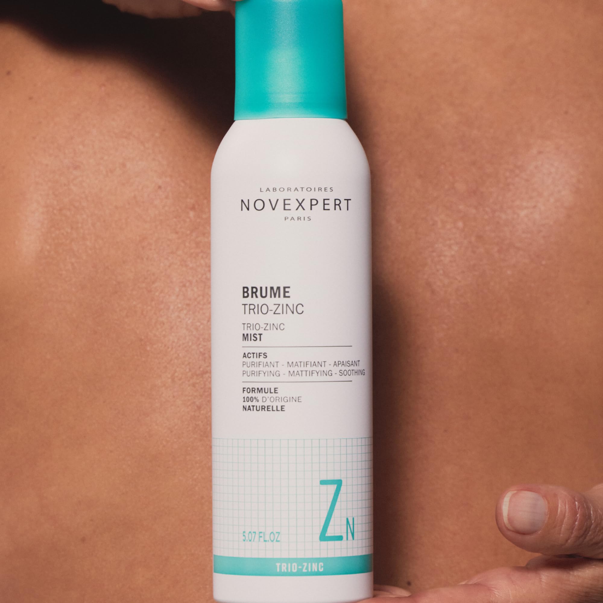NOVEXPERT Trio-Zink-Spray Mattierendes Feuchtigkeitsspray, höchste Zink-Konzentration hemmt Entzündungen und Akne-Bakterium (3)