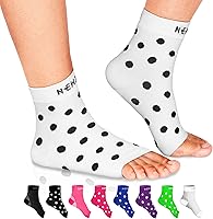 Vista 20 de NEWZILL calcetines de fascitis plantar con soporte de arco, manga de compresión de cuidado de pies 24/7, alivia la hinchazón y espolones de talón