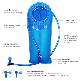 Unigear Hydration Pack Backpack with 70 oz 2L Water Bladder for Running, Hiking, Cycling, Climbing, Camping, Biking (Blue)