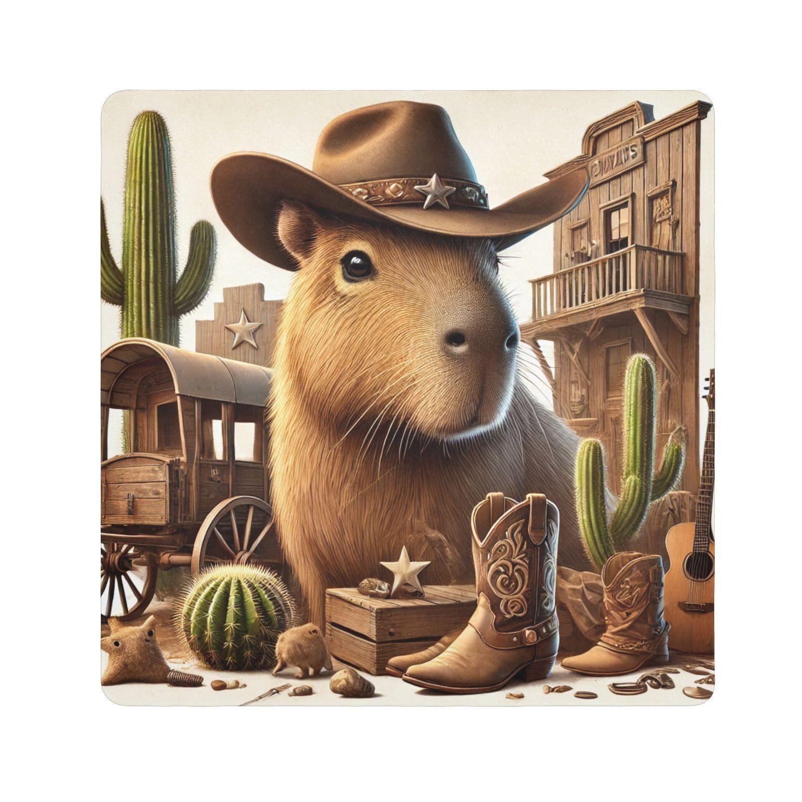 Joko Ivery Capybara Cowboy Hat Self-adhesive Cloth 17.7