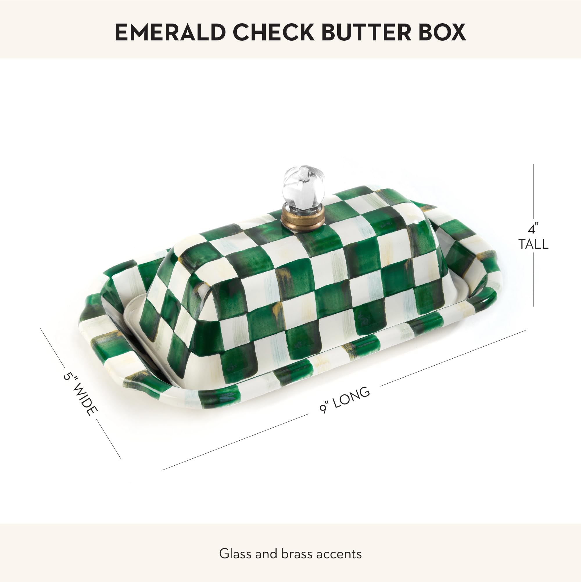 Amazon.com | MACKENZIE-CHILDS Enamel Butter Box, Cute Enamel