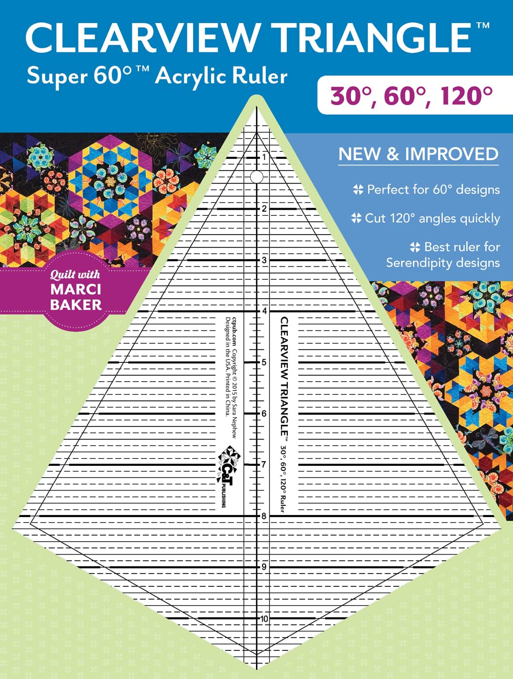 Clearview Triangle Super 60° Acrylic Ruler: New and Improved