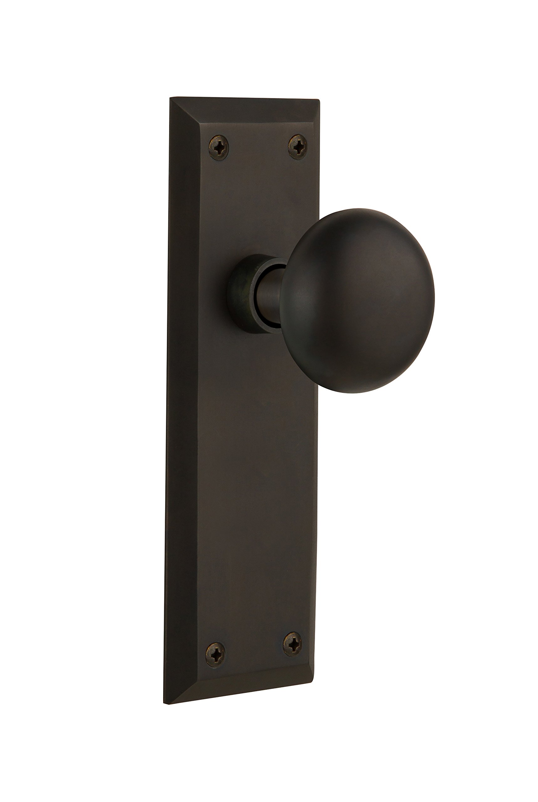 Nostalgic New York Door Knob - Unlacquered Brass -24 Nostalgic New York Door Knob - Unlacquered Brass -24