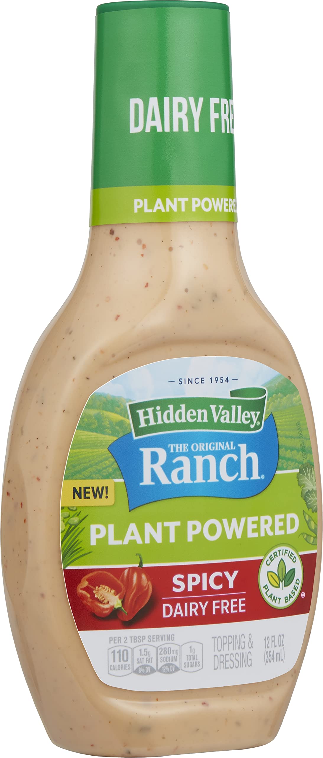 Hidden Valley The Original Ranch Würzige Pflanzenangetriebene Milchverband und Topping, vegan, glutenfrei, 30 ml (Paket kann variieren)