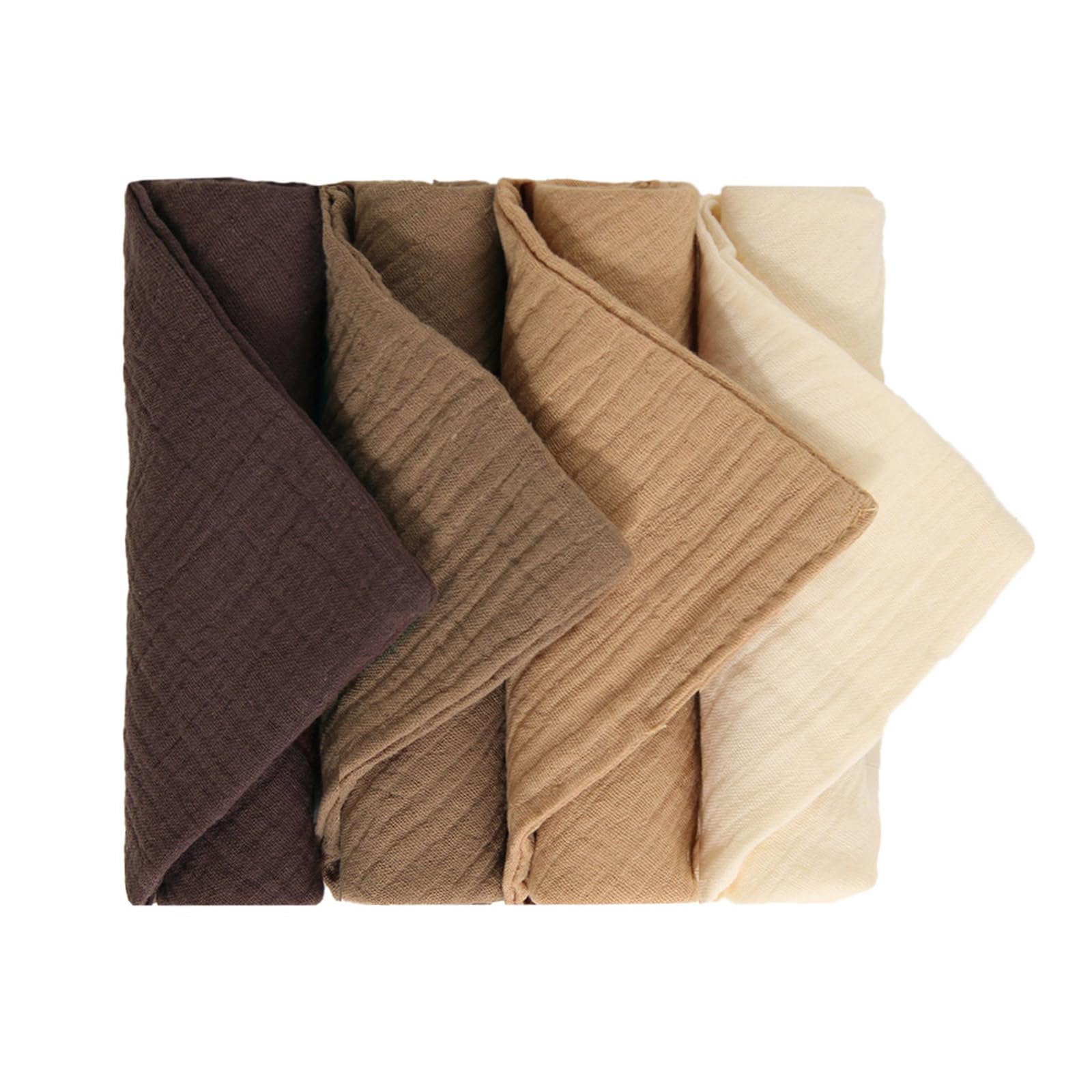 XEGZLH 4Pcs Baby Cloths Handkerchief Square Bibs Washcloths Nursing Towel Baby Wipe Breathable Face Towel for Baby