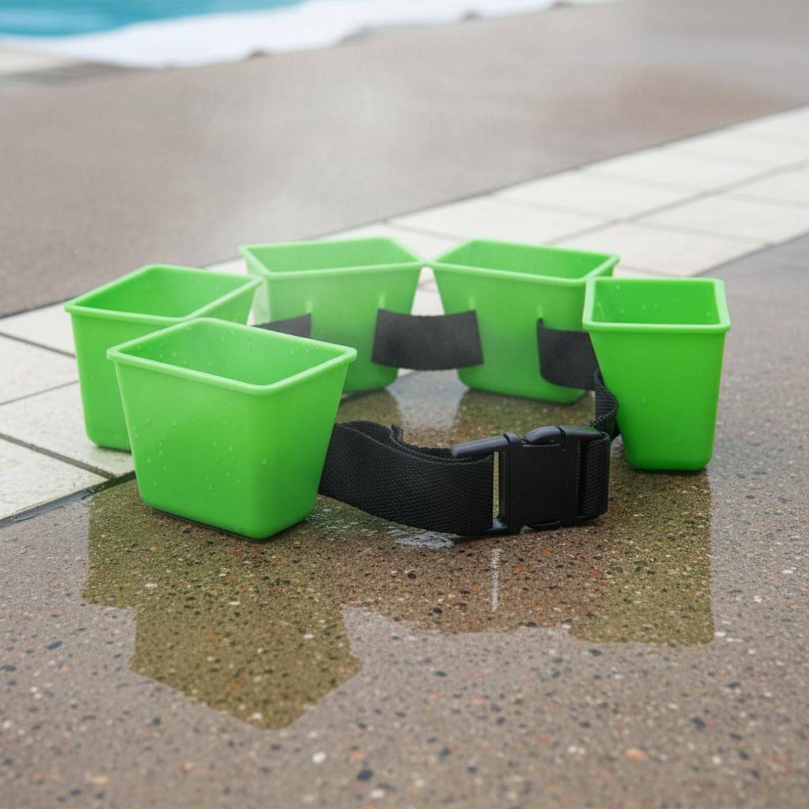 Ceinture de Résistance de Natation Haute Densité Entraîneur Brasse à la Taille Antidérapant Ceinture Natation Réglable pour Adultes