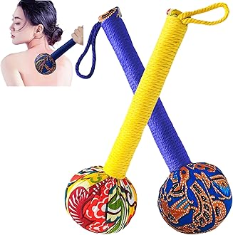 Manual Hammer Massager,Whole Body Massage Hammer,Back Pain Massage Hammer Patented Design2P Blue and Yellow…