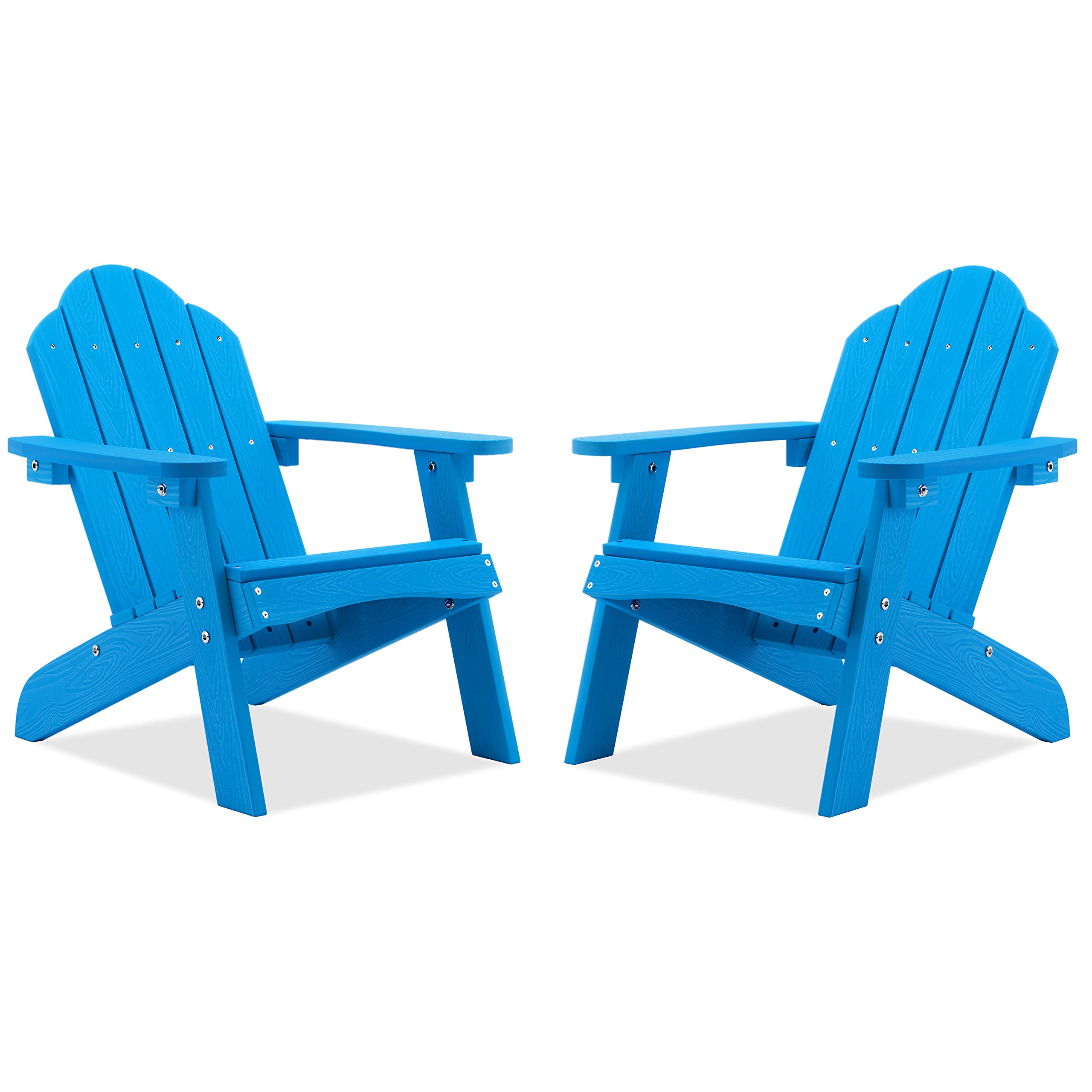 Amazon.com: LUE BONA Kids Adirondack Chair Set of 2, Blue Poly