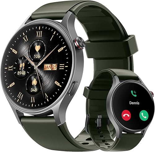 Reloj inteligente para hombres y mujeres, responderhacer llamadas, monitor de actividad de pantalla ultra transparente AMOLED con monitor de