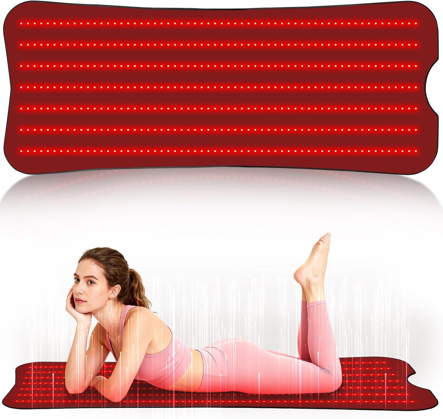 Professional Grade Red Light Therapy Mat, 60"x24" Large Red Light Pad for Body, 660nm & 850nm Red Light Portable Home Therapy Device for Men Women Elderly, Gifts for Lover Friends Family