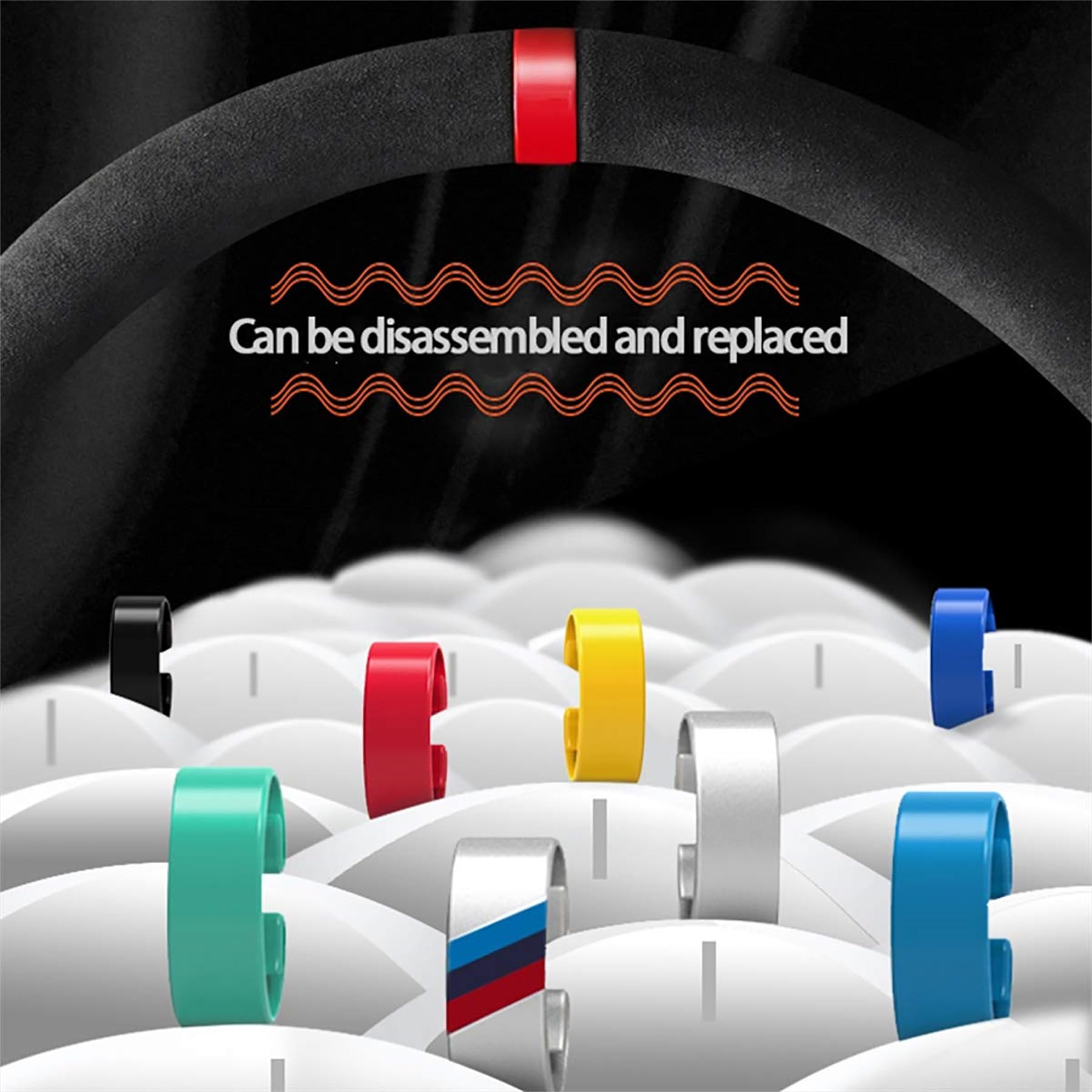 Coprivolante in pelle scamosciata traspirante antiscivolo resistente all'usura con 5 segni di correzione (forma D)