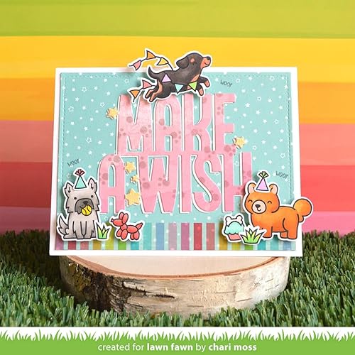 Miniatura 5 de Lawn Fawn - Yappy Birthday - Sellos adicionales, troqueles y bolsillo