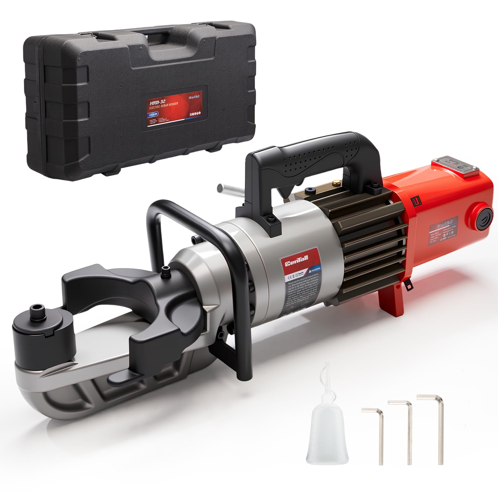 1.26" Electric Hydraulic Rebar Bender 4-5s Fast Bending HRB-32(Red)