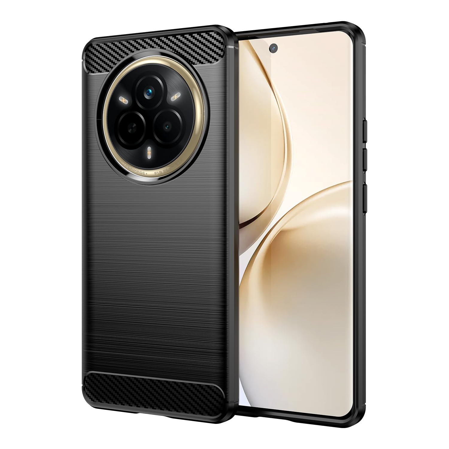 Mobile Phone Case for Realme 14 Pro, Ultra Thin Cover, Shockproof Case, Mobile Phone Case, Protective Cover, Shock Absorption, Fits Case, Black