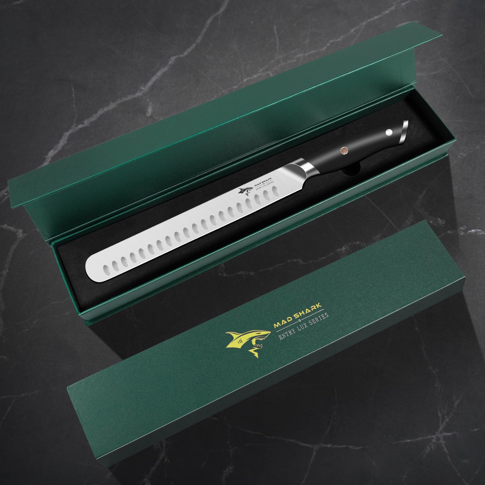 MAD SHARK Brisket Knife - Razor Sharp BBQ Knife -8 MAD SHARK Brisket Knife - Razor Sharp BBQ Knife -8