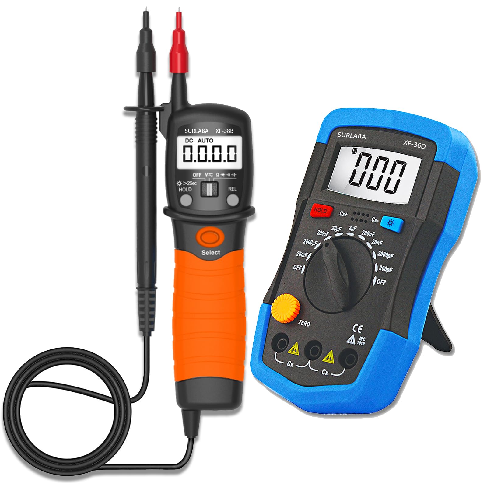 Digitales Kapazitätsmessgerät + Multimeter Spannungsprüfer Set