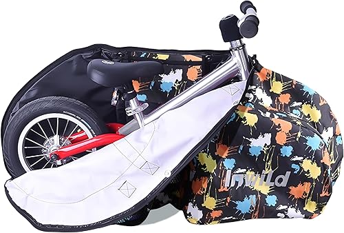 INWILD Bolsa de bicicleta de equilibrio para niños, menos de 12 "bolsa de almacenamiento y transporte para bicicletas de equilibrio, bolsa universal