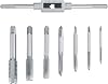 8 Pcs Tap Wrench Set, Adjustable Reamer Thread Tap Metric Set, Metal Thread Insert Machine Ratcheting Screw for Tapping, M3M4 M5M6M8M10M12
