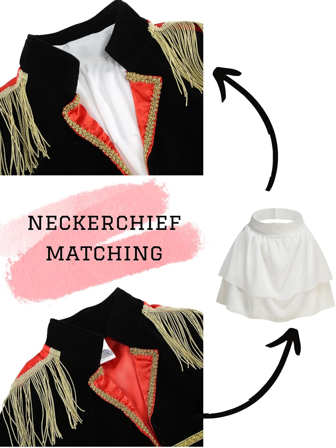 Napoleon Costume Boys Pilgrim Revolutionary War Patriot Historical Revolutionary War Cosplay Halloween 3Pcs - Image 3