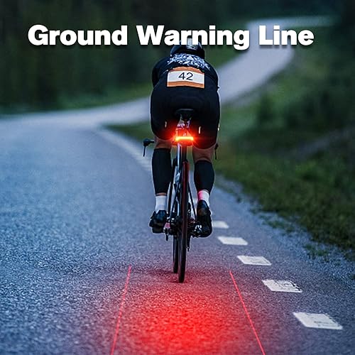 Miniatura 3 de Meilan X5 USB recargable inteligente luz trasera de bicicleta inalámbrica señal de giro luz trasera de bicicleta con control remoto inalámbrico luz