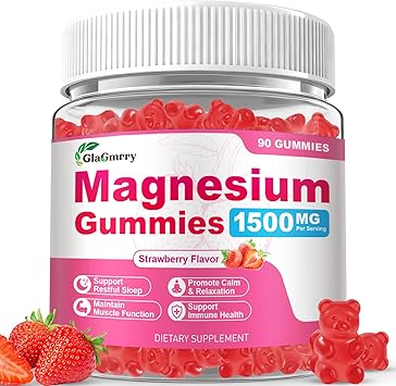 90 Count Magnesium Gummies, High Absorption Magnesium Supplement for Adults & Kids, Support Restful zzZ, Calm & Muscle Health, Sugar Free, Vegan, Non-GMO