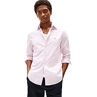 Tommy Hilfiger Uomo Camicia Flex Poplin Mini Print Regular Fit