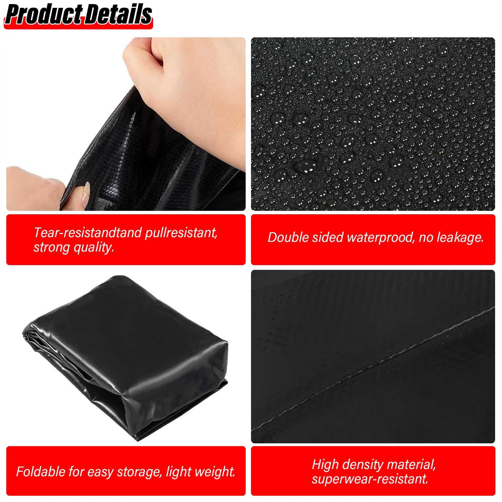 Contenitori per vescica di stoccaggio dell'Acqua Serbatoio dell'Acqua da 50 200 400 500 Gal per Acqua di Emergenza, Borse di stoccaggio dell'Acqua di Grand,B-1.5x1.2x0.6m/1000L/263gal
