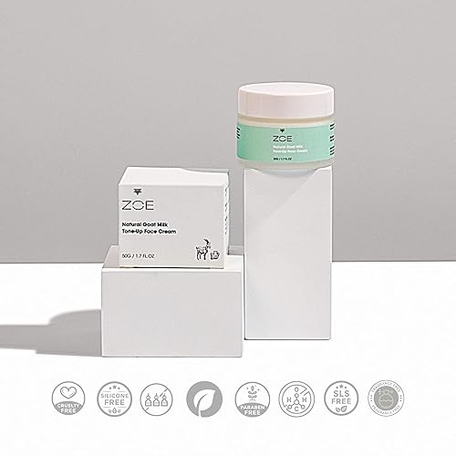 Miniatura 3 de ZOE Crema facial Radiance - Crema hidratante facial para una piel brillante - Extractos botánicos y vitaminas y leche de cabra - Hidratante para