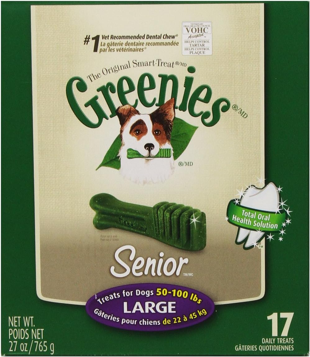 Greenies Senior Tub-Pak Treat For Dogs, 27-Ounce, Large