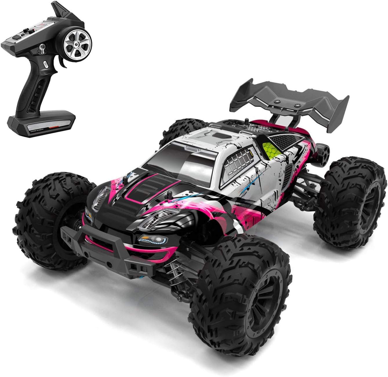 TOUCAN RC HOBBY 1/16 RC Off Road Car Q117 2.4G Remote Control Four Wheel Drive High Speed Vehicle 70km/h Brushless Motor ESC Lifting Wheel RTR for Adult