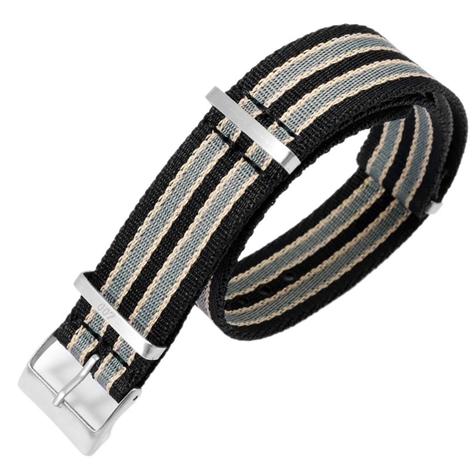 Correa de nailon de alta densidad de 20mm para Omega con hebilla de acero inoxidable robusta 8