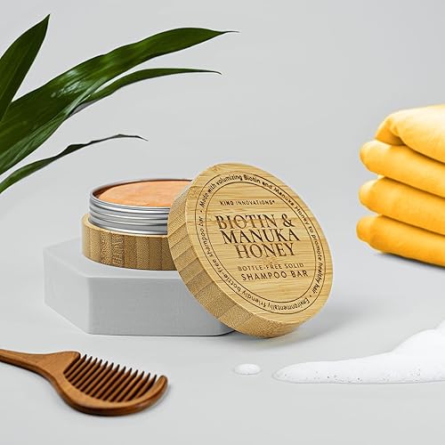 Miniatura 3 de Barra de champú, barra de champú de agua de arroz, champú para el crecimiento del cabello para hombres y mujeres, champú en barra para cabello