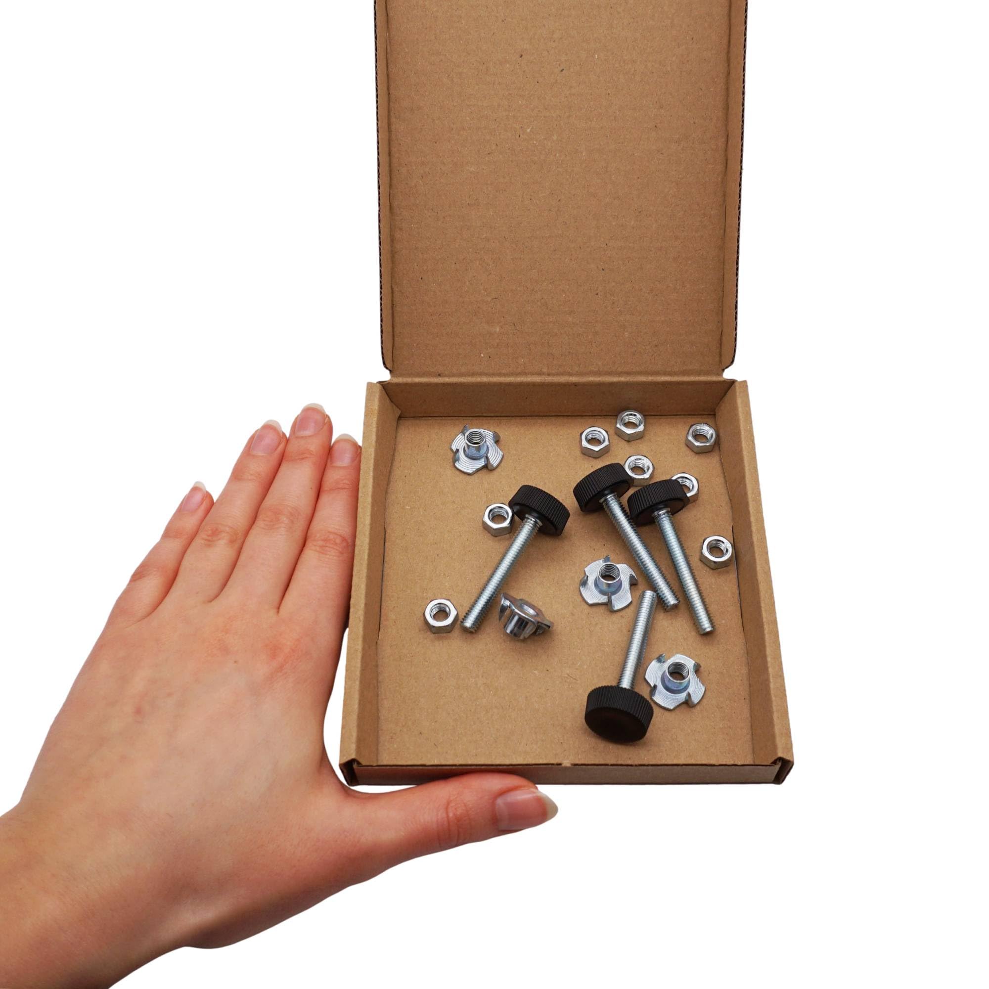 Piedini Livellamento Mobili SKIR'CO - M6 X 40 Mm, Regolabili, Con Dadi, Per Tavoli E Mobile