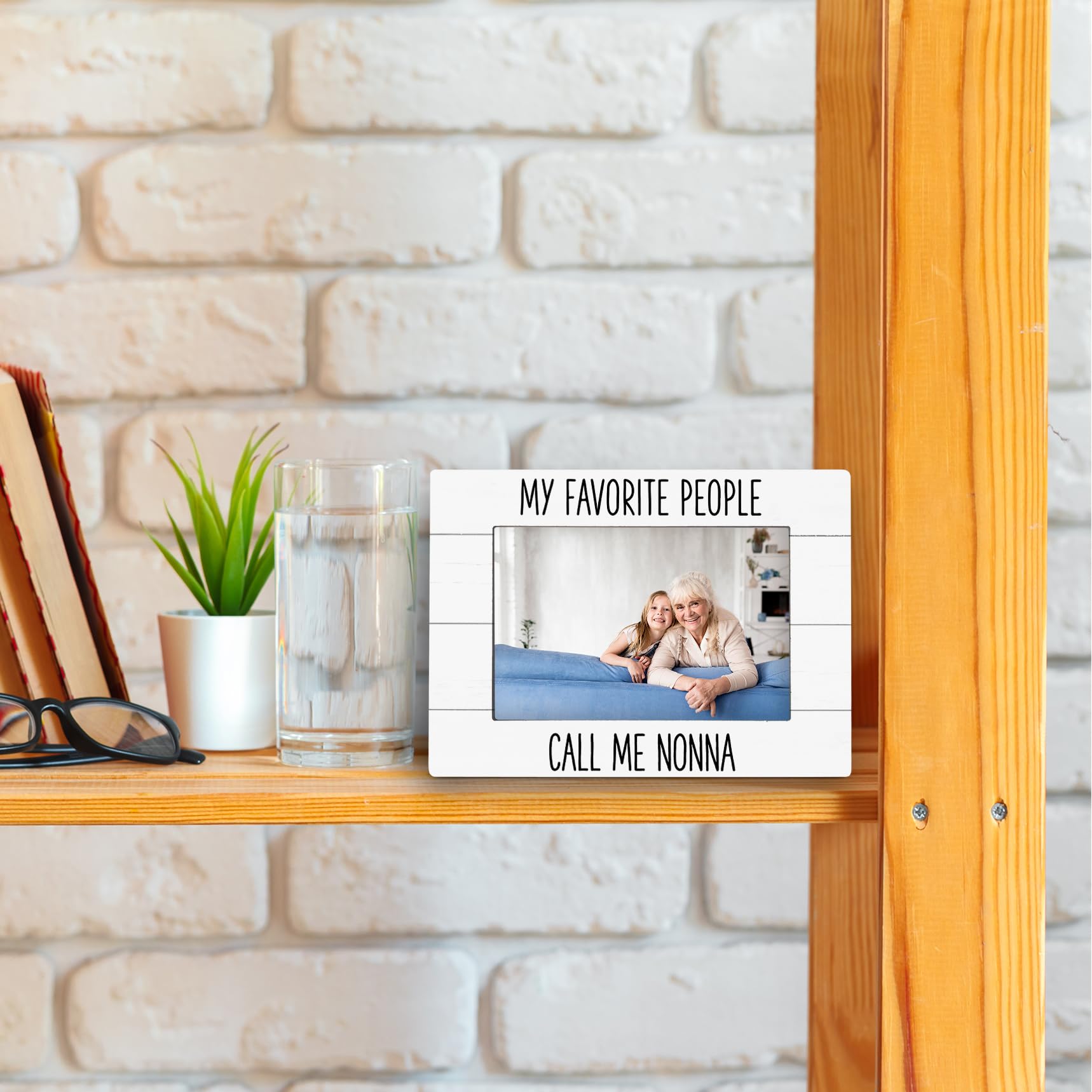 My Favorite People Call Me Nonna 4x6 Picture Frame, Nonna Gifts for Grandma Photo Frame, Gifts for Nonnas Mothers Day from Grandkids, NonnaGift Picture Photo Frames for Desk Decor