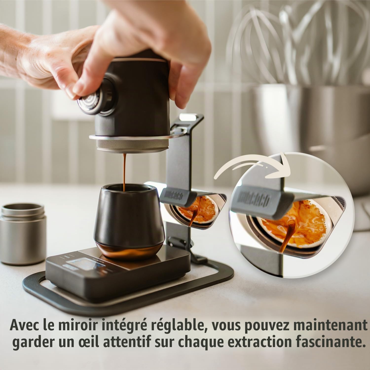 WACACO Picopresso Stand, accessoire pour Picopresso, composé de quatre parties facilement démontables (pour Picopresso uniquement), noir