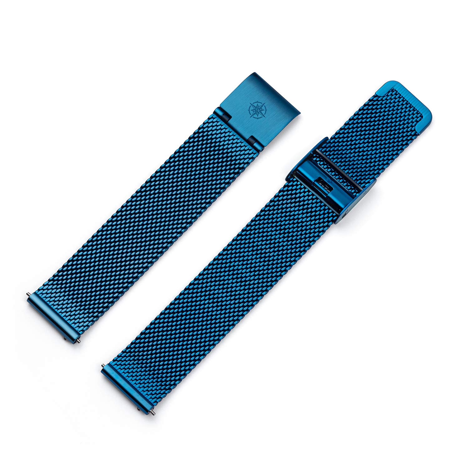Carre Flache Damenuhr mit Milanaiseband Saphirglas 26 x 28 MM Durchmesser Edelstahl Datum in verschiedenen Varianten